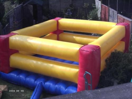 boxing ring bouncy castle