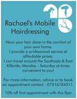 Rachael's Mobile Hairdressing, Glasgow  Mobile 