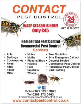 Contact Pest Control - Pest Control Company in Lambourne End, Romford (UK)