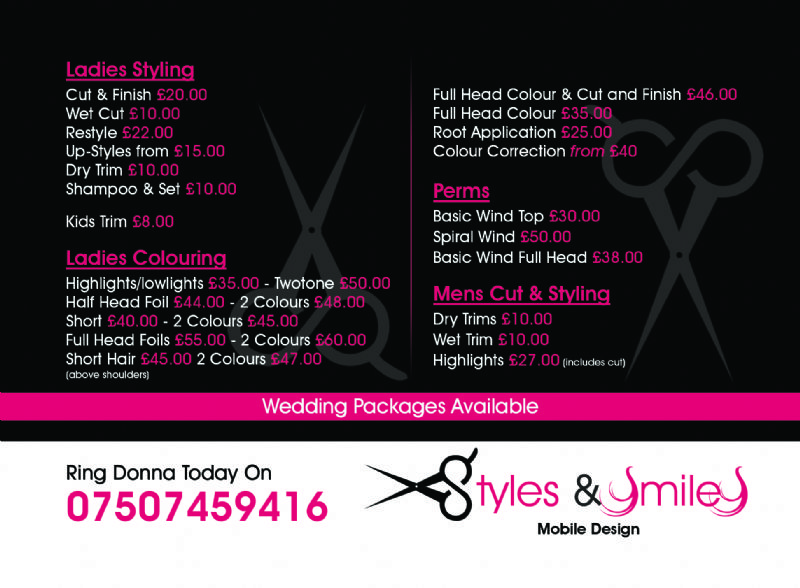 Styles And Smiles Mobile Hair Dresser Holmfirth 105 Reviews