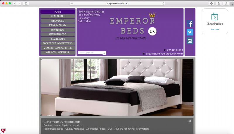 Emperor Beds UK, Dewsbury | 1 review | Bed Shop - FreeIndex